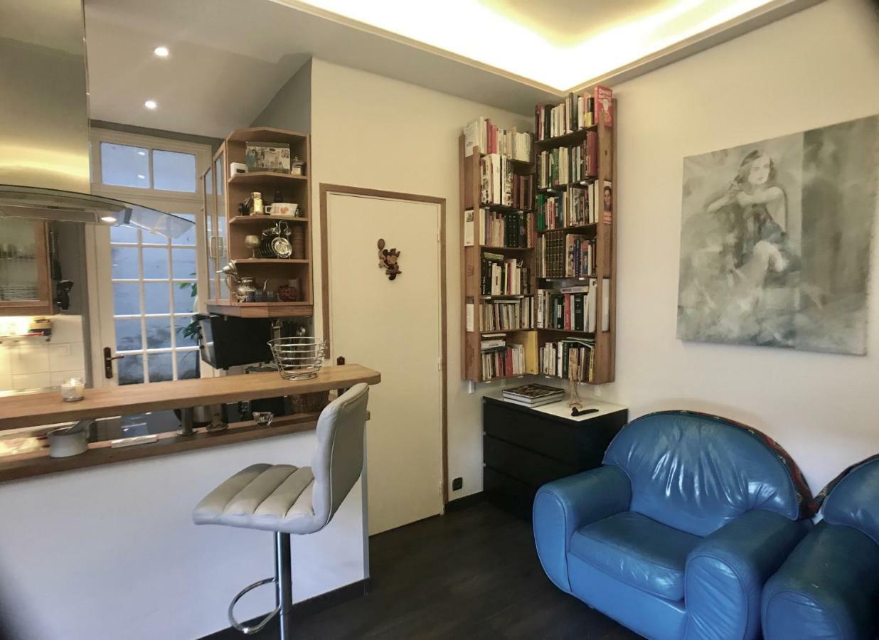 Cosy Rare 2 Bedroom Apartment Around A Private Garden Ньой сюр Сен Екстериор снимка